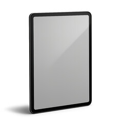 Modern Tablet Device with Blank Screen on Dark Background technology isolated on a transparent background
