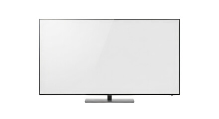 Sleek television display on stand