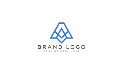 letter A logo design vector template design for brand.