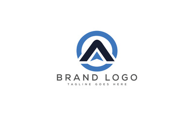 letter A logo design vector template design for brand.