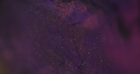 Wall Mural - Blur shiny paint. Shimmer mix. Defocused purple pink color ink in water acrylic wet texture spilling on abstract bokeh background.