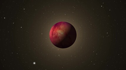 Wall Mural - planets move in space