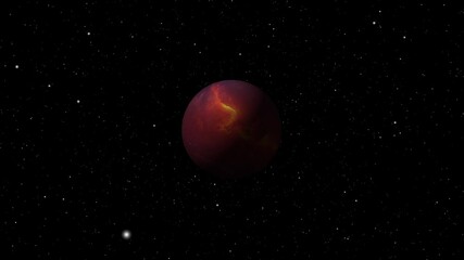 Wall Mural - planets move in space