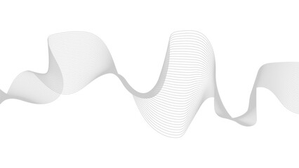 Wall Mural - Abstract wave digital element for certificate design. Digital frequency track equalizer. Stylized line art background.