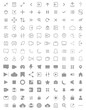 © CSE20 - 140 icon collection for UI / UX | Basic User Interface Essential Set | 140 Line Outline Icons for App, Web, Print. Big collection of UI /UX icon set