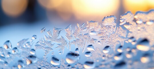 Wall Mural - Intricate Frost Patterns on Glass Surfaces A Stunning Display of Winter s Icy Artwork and Beauty