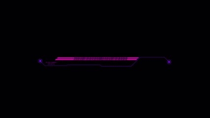 Wall Mural - Futuristic HUD Data Display: Pink & Purple Tech Overlay Animation Element