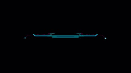 Wall Mural - Futuristic HUD Element: Cyberpunk Style Interface with Code Snippets and Geometric Shapes