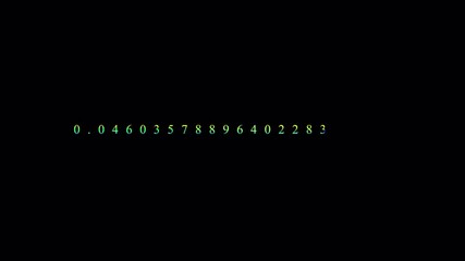 Wall Mural - Futuristic Digital Data Sequence: Glowing Gradient Numbers Appearing on a Black Background