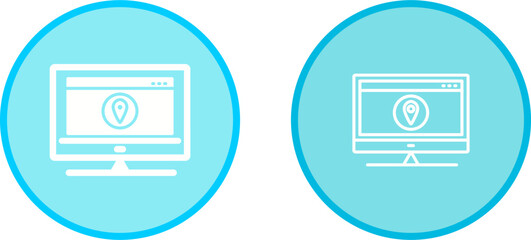 Wall Mural - Location Web Advertising Vector Icon