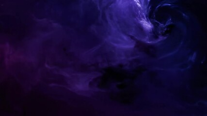 Wall Mural - Dark turbulent liquid flow in a deep indigo and purple abstract seamlessly looping motion ripples, modern, motion