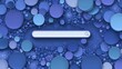 © Biancaart - Digital Search Bar on a Complex, Layered Abstract of Blue and Purple Circles.