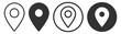 © Polyak Tata - Location pin map marker icon set on transparent background