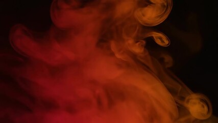 Wall Mural - Seamlessly Looping Abstract Soft Smoky Plumes in Gradient Hues of Red, Orange, and Black, Gently Rising dynamic, smooth, modern