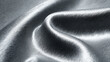 © Yurii Semonov - Brushed aluminum surface with seamless liquid fold and fine linear texture in soft gray tones