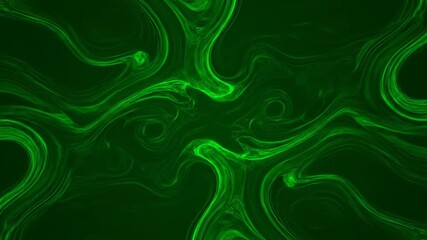Wall Mural - Seamlessly looping video showing fluid green organic swirling lines creating a mesmerizing and dynamic abstract pattern, suggestive of natural growth or liquid motion smooth, graceful, nature