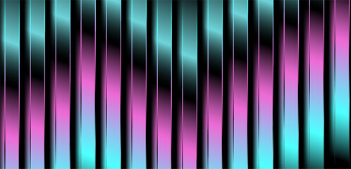 Wall Mural - Blue and purple fractal glass stripes with shiny liquid effect