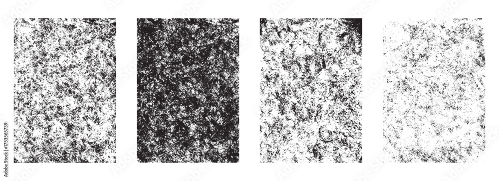 Damage. Mark Texture Grunge overlays vector. Different paint textures with splay effect and ...