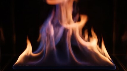Wall Mural - captivating timelapse showcasing abstract flames dancing and swirling in a controlled environment ti