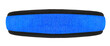 © domnitsky - Narrow training headband isolated on a white background, blue color. Trendy athletic headwear for fitness.