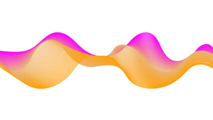 Canvas Print - Vibrant abstract wave background in purple, pink, and orange for creative digital projects.