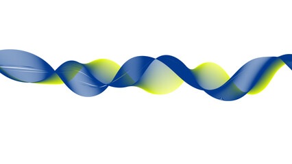 Wall Mural - Clean, minimal blue wavy line graphic for corporate, medical, or environmental themes.