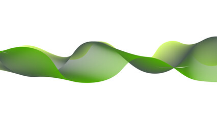 Wall Mural - Abstract green and gray wave background for nature, environmental, or health-related digital designs.