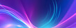 © Laura Сrazy - Bright abstract background with ultraviolet neon lines, waves, glow