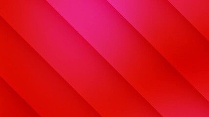 Wall Mural - Abstract background animation of pink and red diagonal lines