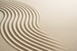 © Pixels Hunter - Abstract curved sand lines on light beige background evoking calmness, balance and peaceful harmony in a minimal zen concept. Ai generative