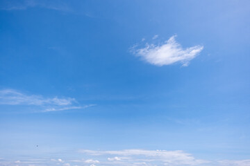 Wall Mural - clear blue sky background,clouds with background, Blue sky background with tiny clouds. White fluffy clouds in the blue sky. 
