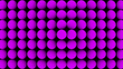 Wall Mural - Abstract magenta glowing 3d spheres pattern texture background