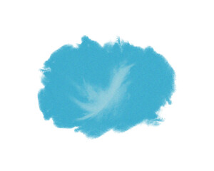 Wall Mural - Soft blue watercolor paint splash with smooth gradient and cloud-like texture on white background. Perfect for digital art, graphic design, and modern abstract backgrounds. Minimal artistic brush 