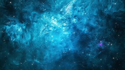 Wall Mural - The Stars And Blue Nebula In Space. Galaxy exploration through outer space towards glowing milky way galaxy.	
