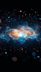 Wall Mural - Stunning Abstract Nebula Explosion with Energy Flow, Vibrant Particles, and Light Effects in Space