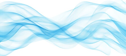 Wall Mural - Swirling Turquoise Elegance with Translucent Textures, Abstract Modern Design of Fluid Artistry