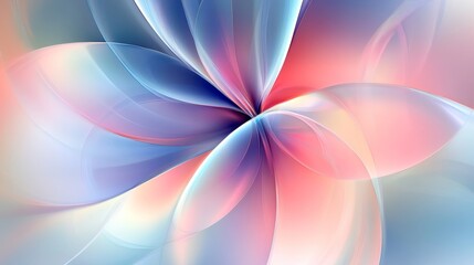 Wall Mural - Abstract Transparency Gradients Creating Harmony Through Soft Color Symmetry and Illusion in Art