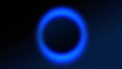 Wall Mural - abstract looping animated background, shifting blue ring shape with noise texture