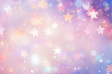 Wall Mural - Star shape pattern bokeh effect background backgrounds glitter illuminated.
