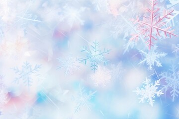 Wall Mural - Winter snowflake overlay background backgrounds abstract vibrant color.