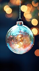 Wall Mural - Christmas ornament lighting christmas lights illuminated.