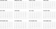 © ShakedN - 2026 year, 12 month yearly calendar. Simple black and white design
