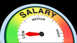 © Herman - Salary low, concept illustration showing minimal income, low wages, or poor compensation. Ideal for finance, employment, or business visuals in charts, meters, or text formats