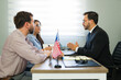 © AntonioDiaz - Couple discussing immigration legal advice with lawyer