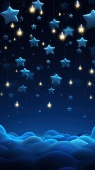 Canvas Print - A stars in the night sky astronomy outdoors lighting.