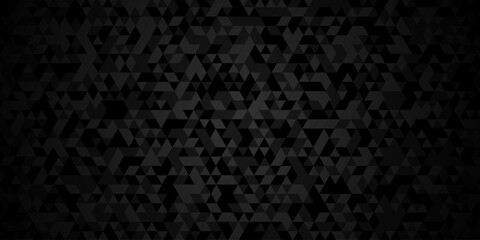 Wall Mural - Abstract low polygon cubic black gray black vector poly triangle texture geometric pattern composed of triangular. geometric wall tile and metal cube background triangle wallpaper design.	
