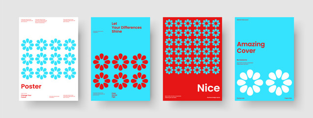 Wall Mural - Geometric Business Presentation Layout. Modern Book Cover Design. Abstract Report Template. Background. Poster. Flyer. Brochure. Banner. Handbill. Magazine. Journal. Brand Identity. Newsletter