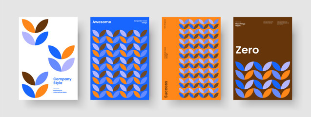 Wall Mural - Modern Background Layout. Geometric Book Cover Design. Abstract Report Template. Brochure. Flyer. Banner. Business Presentation. Poster. Handbill. Journal. Notebook. Pamphlet. Magazine. Leaflet