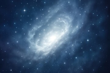 Wall Mural - Mystical galaxy in starry cosmos.