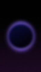Wall Mural - Abstract blurry violet gradient ring shape, looping animated background with noise texture